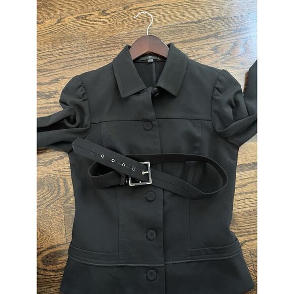 Teenflo women’s blazer with belt size 4 black Canada Academia - Picture 12 of 12